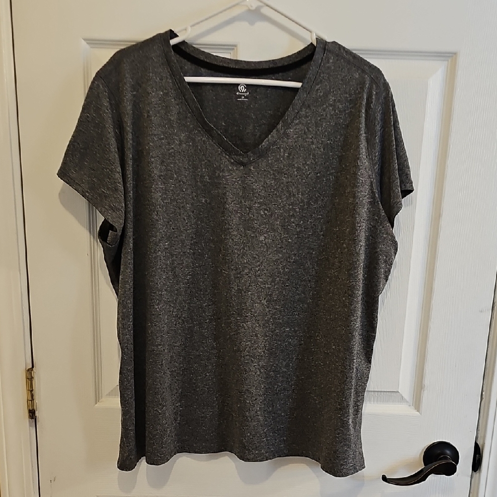Champion Charcoal V-Neck Women's Tee